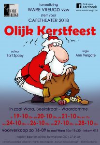 Affiche olijk kerstfeest